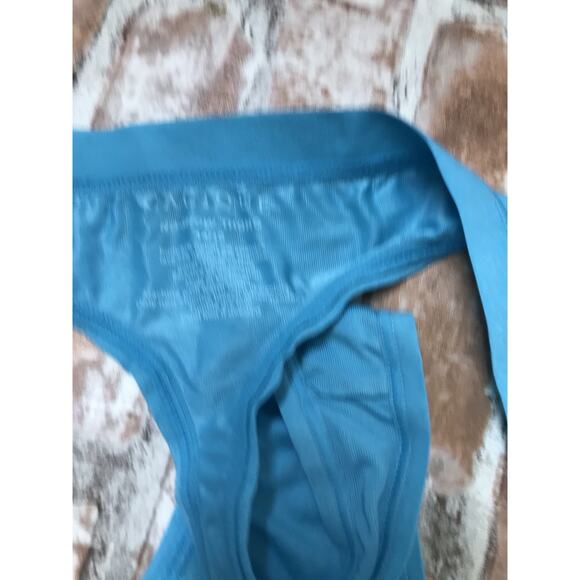 CACIQUE LANE BRYANT 14/16 BLUE SMOOTH NO SHOW COMFORT BLISS THONG PANTIES - Picture 5 of 5